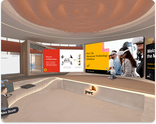 PwC UK immersive space